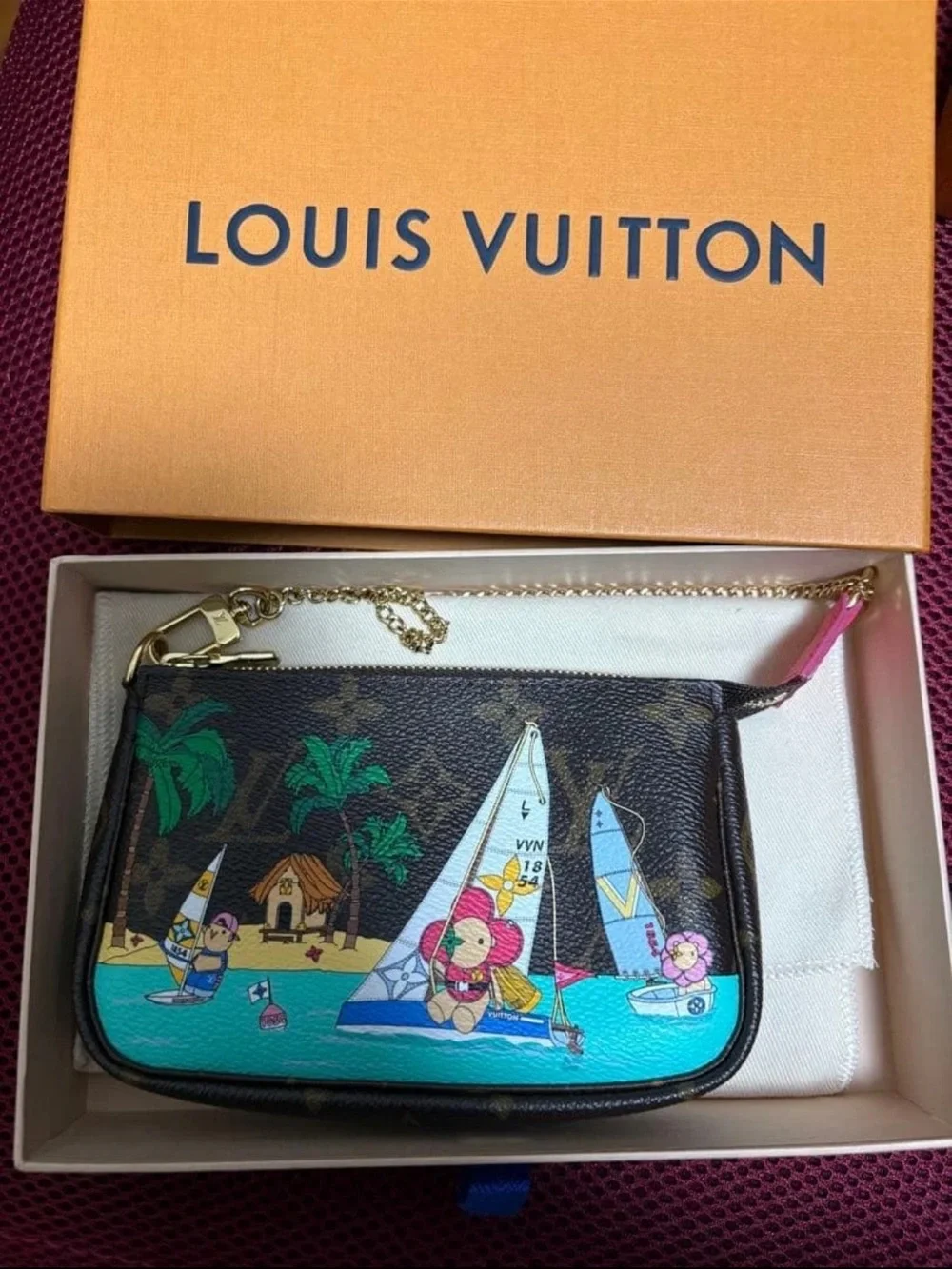 Louis Vuitton Brown Monogram Canvas Summer Sail Wristlet